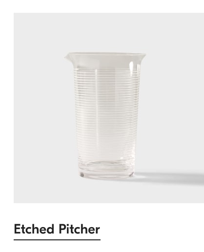 Etched Pitcher